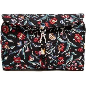 NWT Vera Bradley Women's Cotton Roll-up Tech Organizer in Perennials Noir